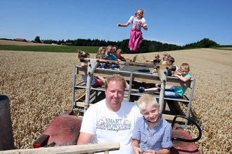 unterwegs mit dem Bauern